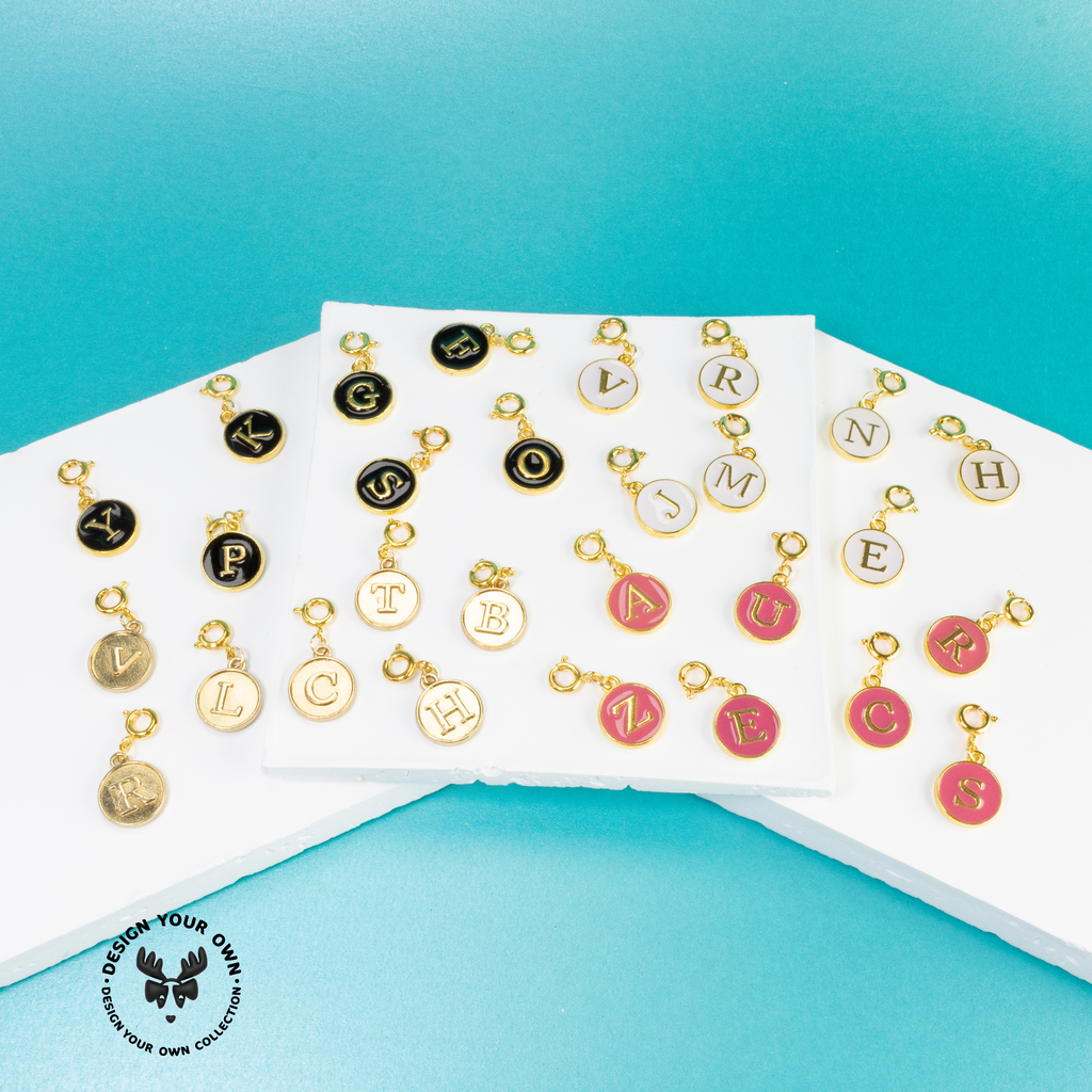 DYO- ALL ALLOY & ENAMEL ALPHABET / LETTER CHARMS